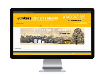 Web del cliente - junkerscalderasmadrid.es