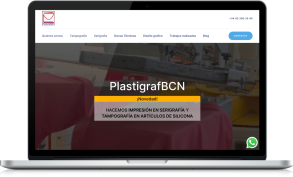 Imagen de la web del mes Web de enero 2022: plastigrafbcn