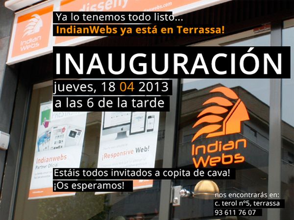 Inauguration d’IndianWebs Terrassa