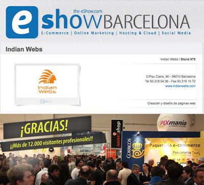 IndianWebs en e-show de Barcelona