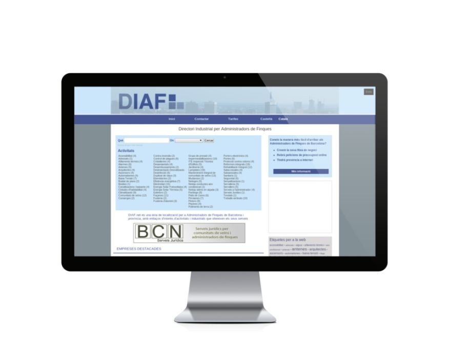 Web del cliente - diaf.net