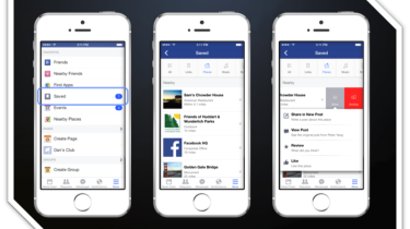 Facebook ahora permite “guardar” contenidos para luego