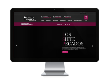 Web del cliente - cincoriojas.com