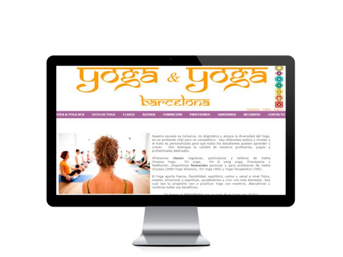 Web del cliente - yoga-yogabcn.com