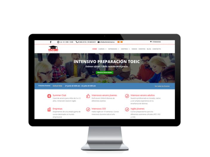 Web del cliente - oxfordschool.es