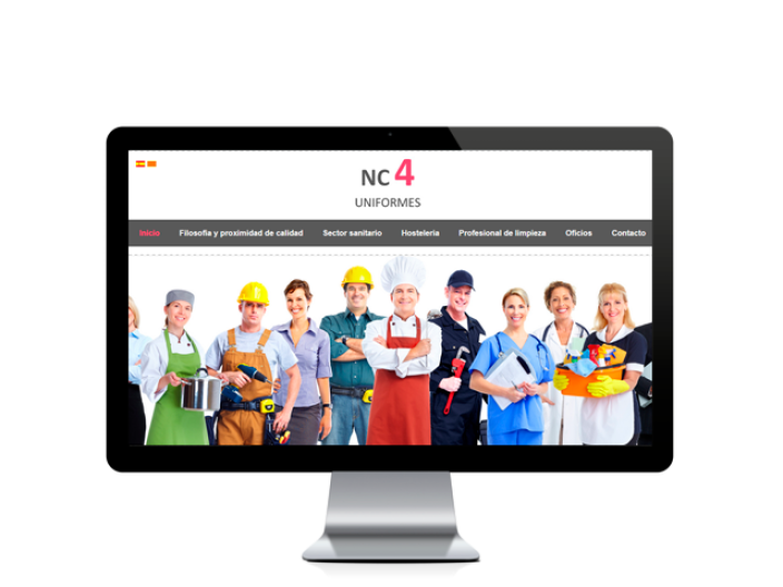 Web del cliente - nc4uniformes.com