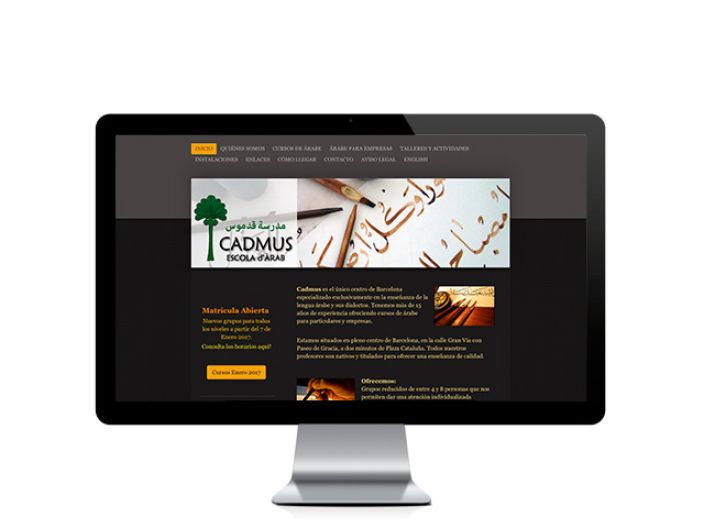 Web del cliente - cadmusbarcelona.com