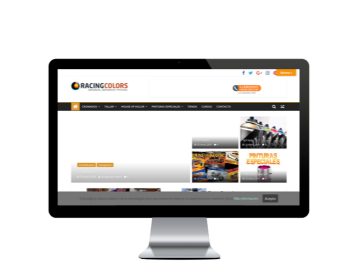 Web del cliente - racingcolors.com