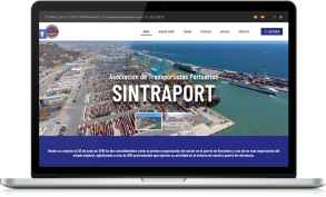 Imagen de la web del mes Web de septiembre 2023: sintraportbcn