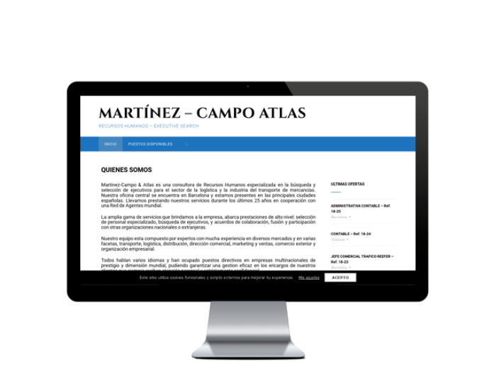 Web del cliente - martinez-campo.com