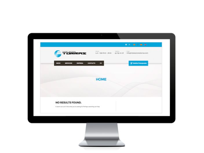Web del cliente - instalacionestorras.com