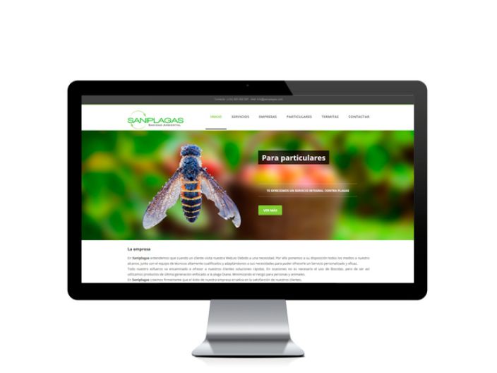 Web del cliente - saniplagas.com