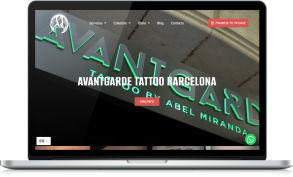 Imagen de la web del mes Web de mayo 2023: avantgardetattoo