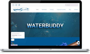 Imagen de la web del mes Web de octubre 2021: waterbuddy