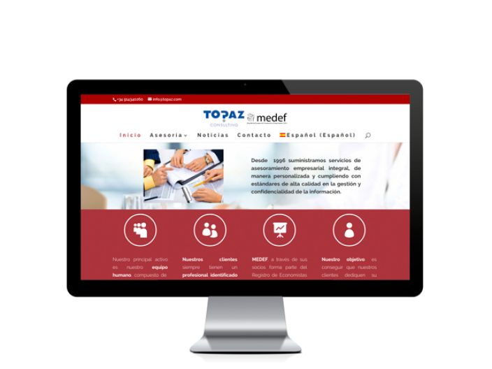 Web del cliente - topaz.es