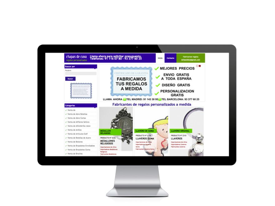 Web del cliente - chapasdecava.com