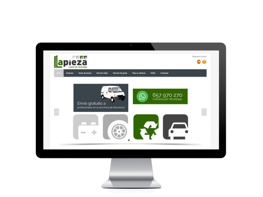 Web del cliente - desguaceslapieza.com