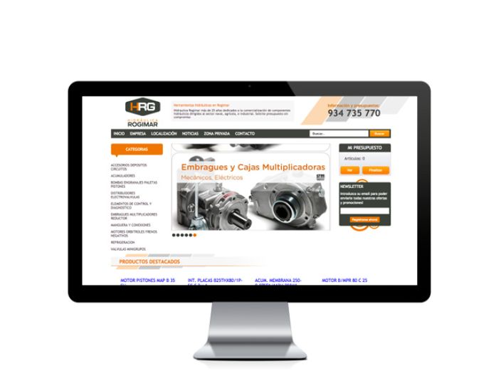 Web del cliente - hidraulicarogimar.com