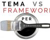 The differences between a WordPress theme and a framework