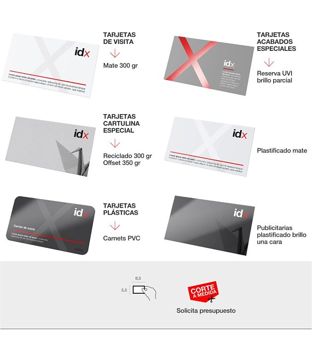 Single-sided business cards