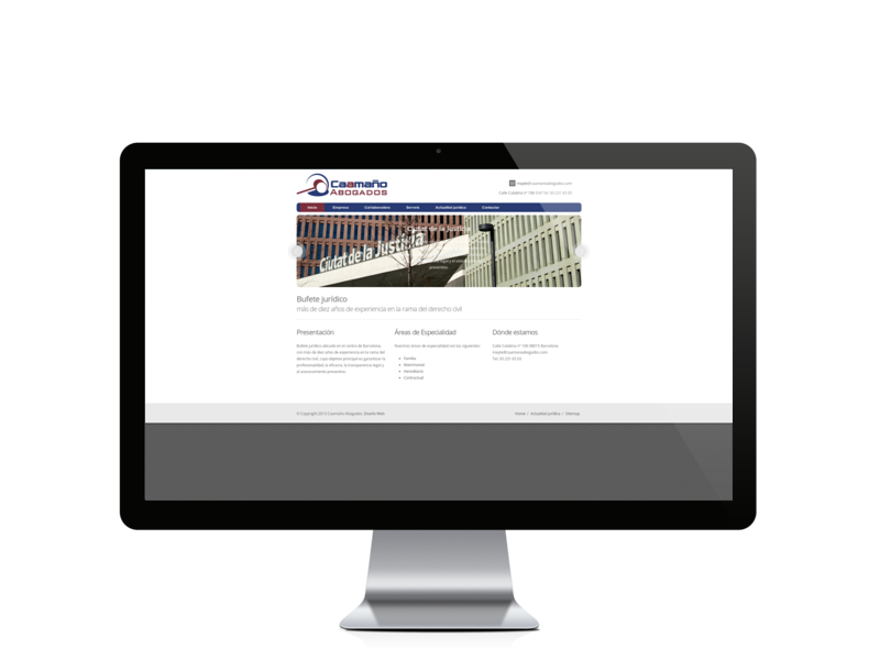 Web del cliente - caamanoabogados.com