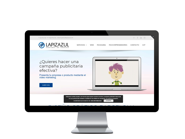 Web del cliente - estudilapizazul.com