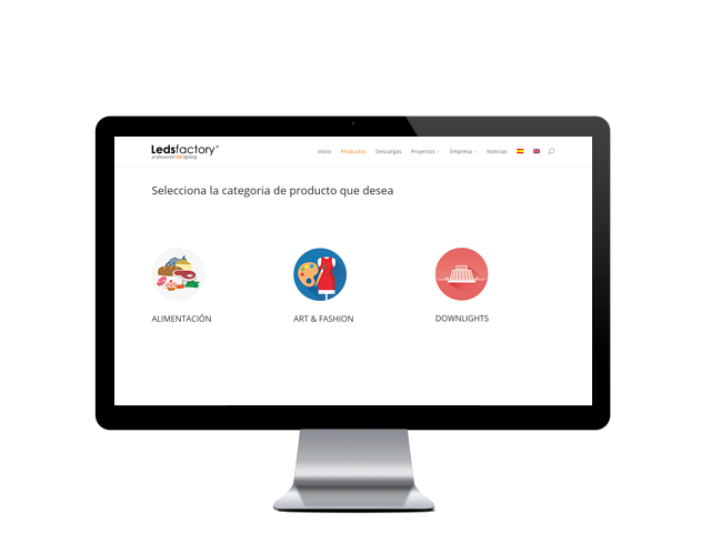 Web del cliente - ledsfactory.es