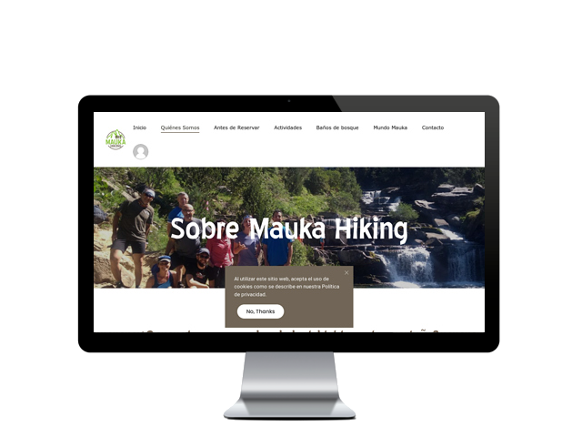 Web del cliente - maukahiking.com