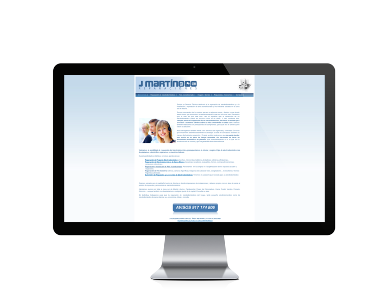 Web del cliente - reparacionesdelectrodomesticos.com