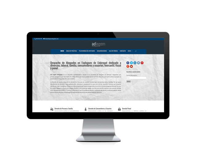 Web del cliente - adlegemabogados.com