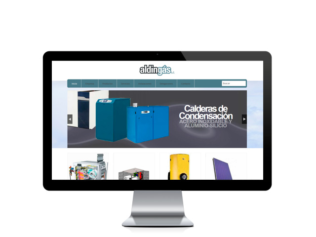 Web del cliente - aldingas.com