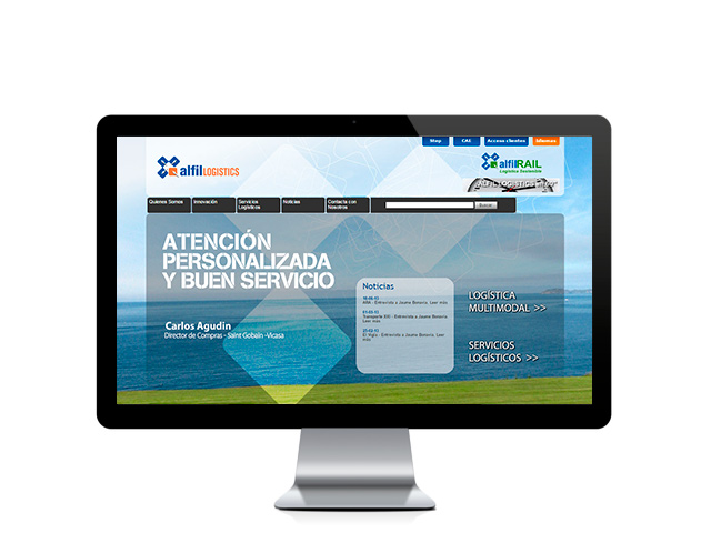 Web del cliente - alfillogistics.com