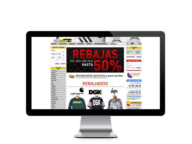 Web del cliente - allstars.es
