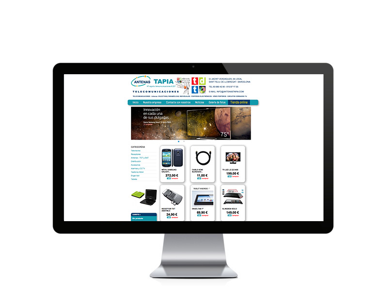 Web del cliente - antenastapia.com