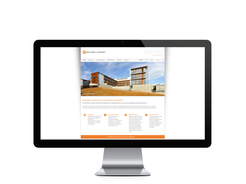Web del cliente - arealobras.com