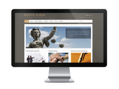 Web del cliente - bufeteaurum.com