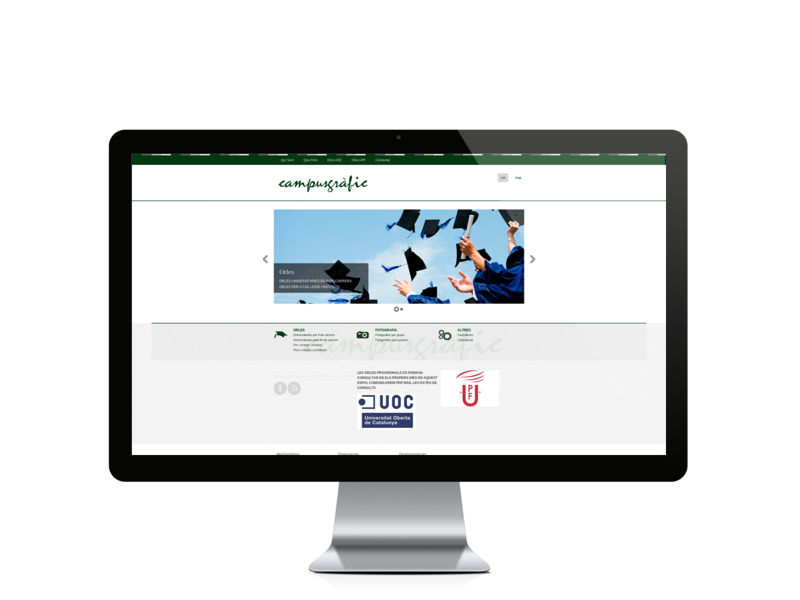 Web del cliente - campusgrafic.es