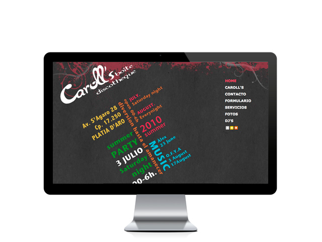 Web del cliente - carollsdisco.com