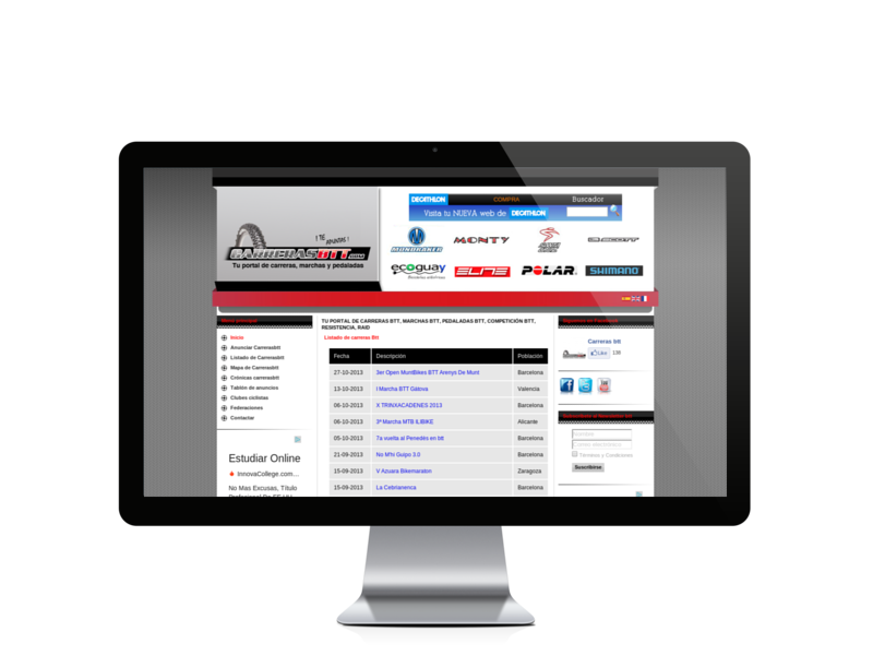 Web del cliente - carrerasbtt.com