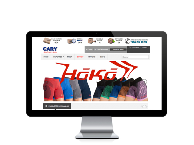 Web del cliente - cary-intersport.com