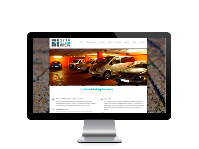 Web del cliente - centralparkingbarcelona.com