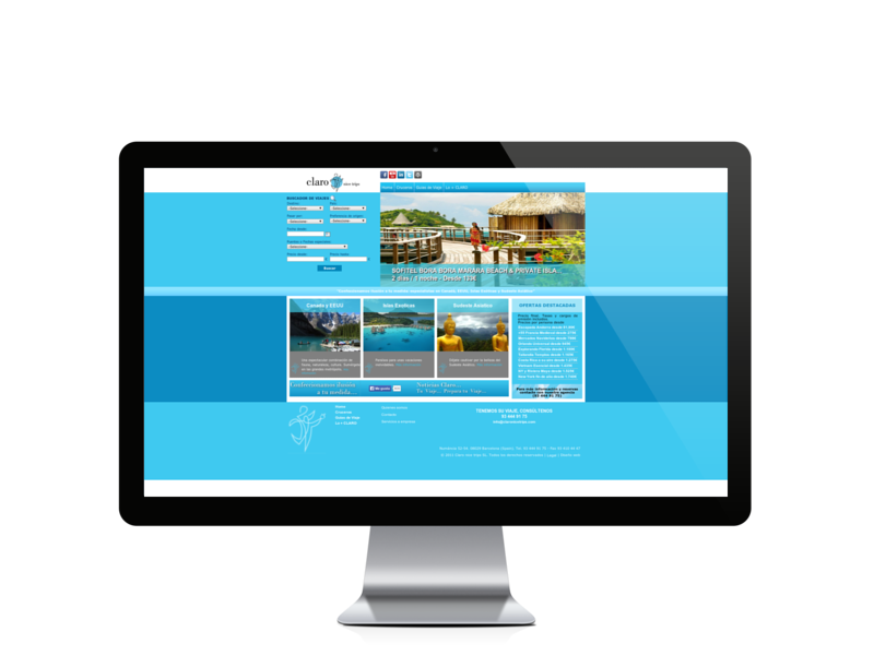 Web del cliente - claronicetrips.com