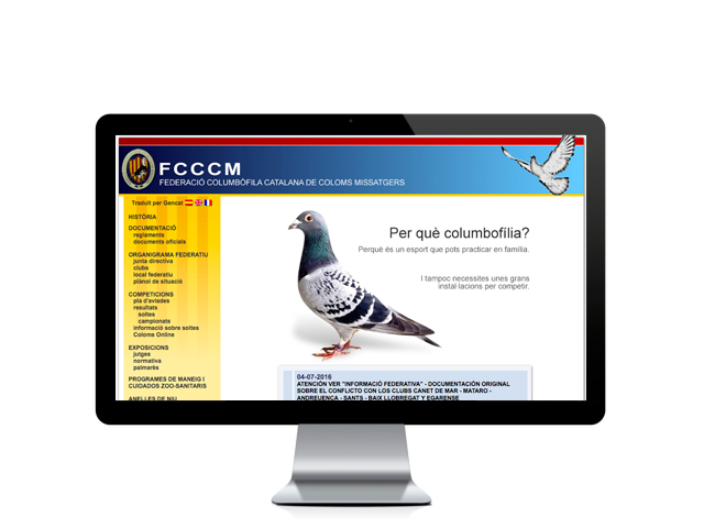 Web del cliente - colomsmissatgers.cat