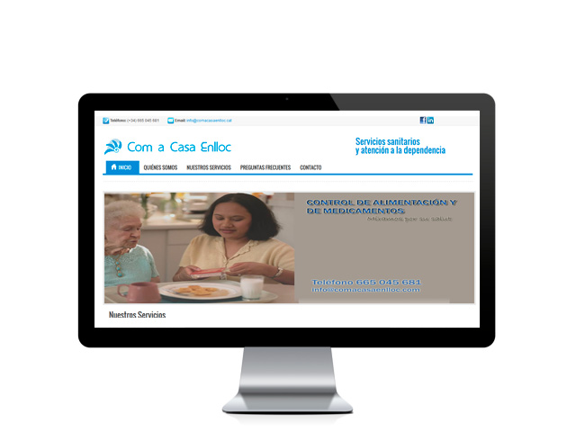 Web del cliente - comacasaenlloc.com