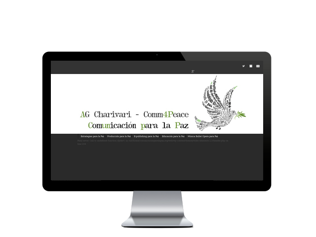 Web del cliente - comm4peace.org