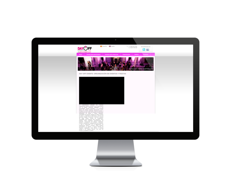 Web del cliente - dayoffevents.com