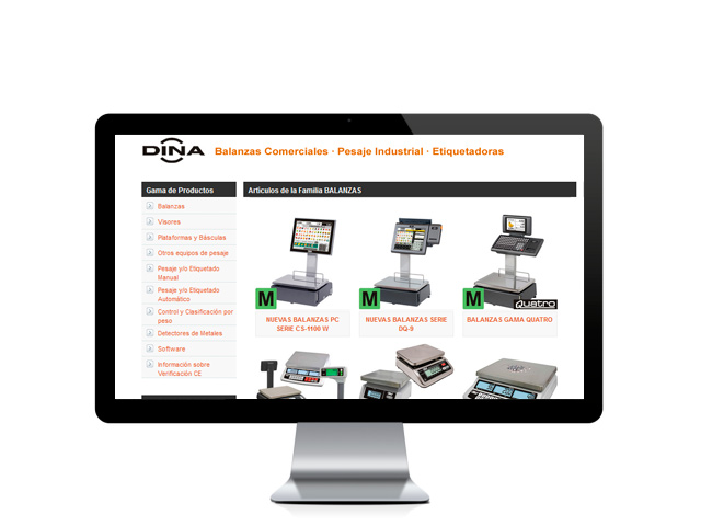 Web del cliente - dinabalanza.com
