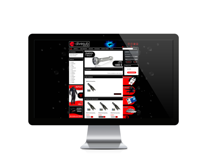 Web del cliente - divesubstore.com