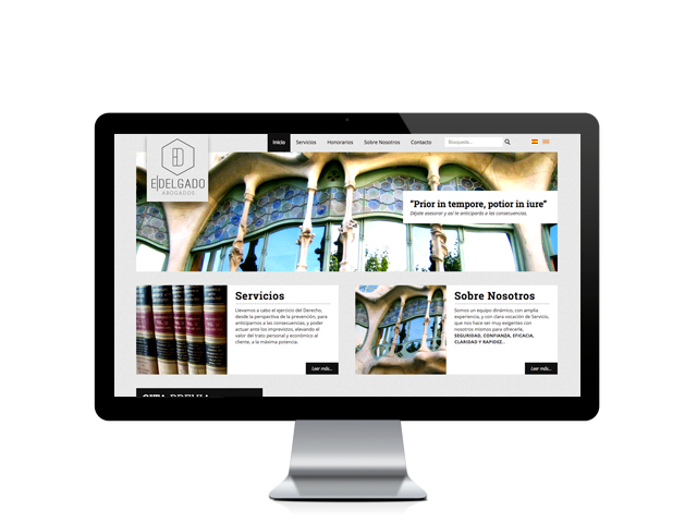Web del cliente - edelgadoabogados.com