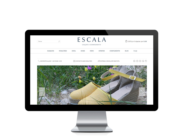 Web del cliente - escalasabates.cat